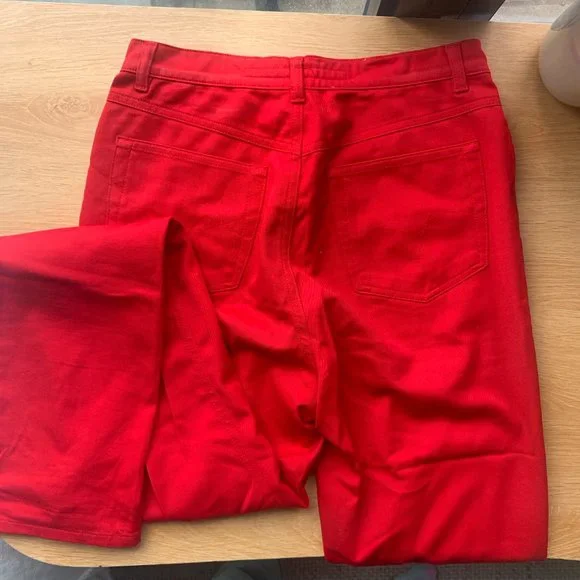 Escada Sport High Rise Red Pants - Picture 4 of 4